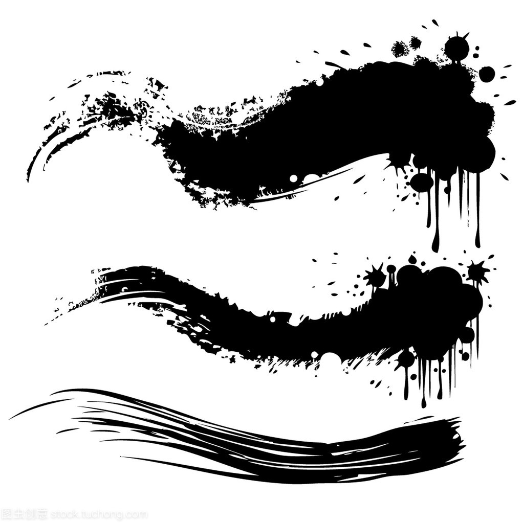 三個 grunge 橫幅